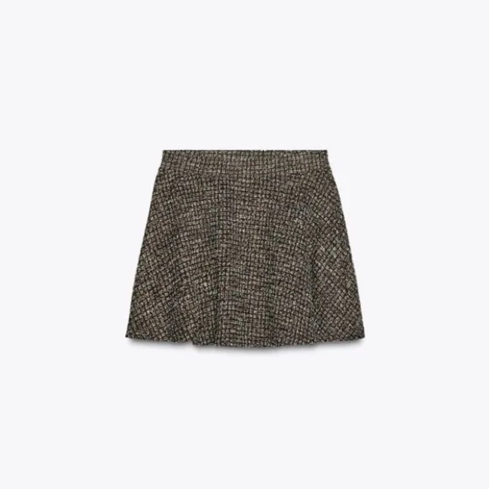 Zara Structured Jacquard Mini Skirt